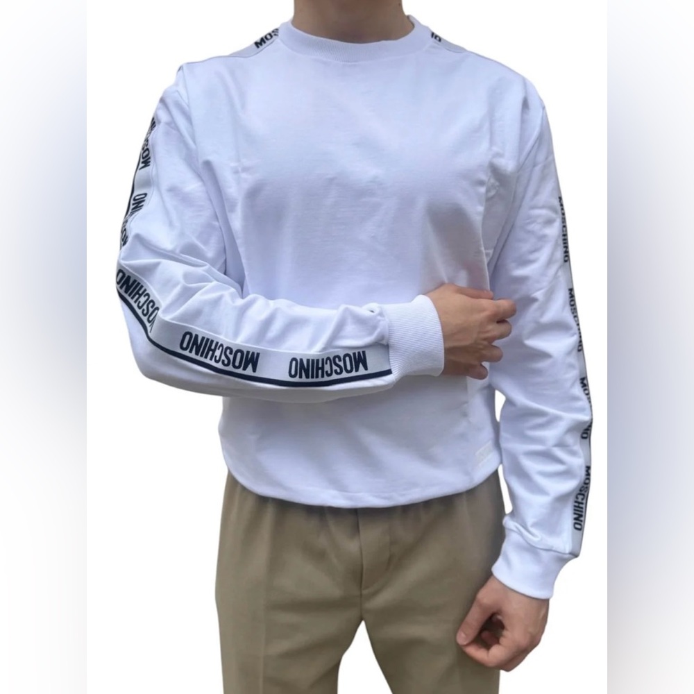 Moschino Long Tape Men’s Crew Sweatshirt